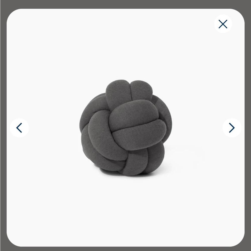 Charcoal Knot Accent Pillow